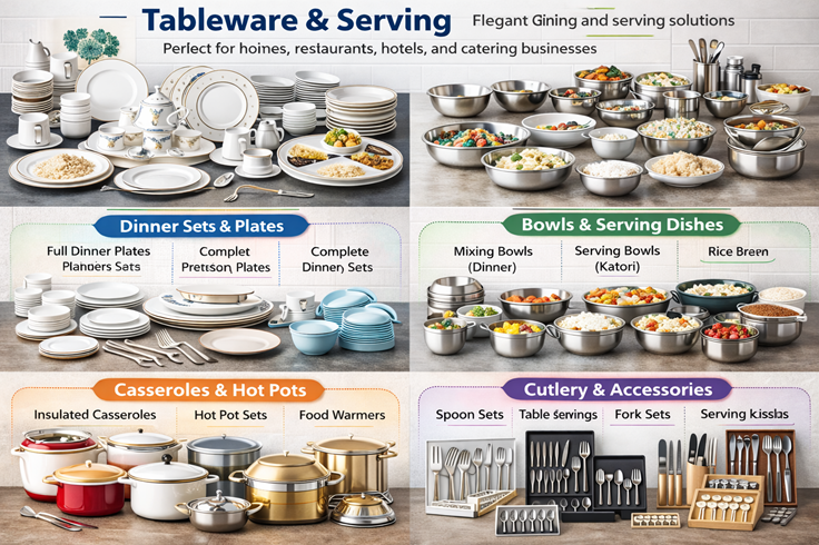 Stainless steel tableware
